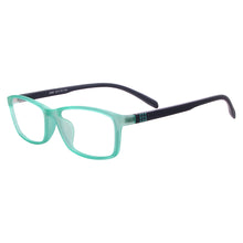 Load image into Gallery viewer, Men Women Rectangular Eyeglasses Plastic TR90 Flexible Full Rim Glasses Frame For Prescription Lenses Myopia Reading