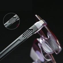 Load image into Gallery viewer, Men Women Rimless Reading Glasses Anti Blue Light Bifocal Far Near Magnification Eyewear Presbyopic Glasses +150 +200