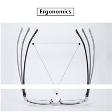 Load image into Gallery viewer, Men Women Rimless Reading Glasses Anti Blue Light Bifocal Far Near Magnification Eyewear Presbyopic Glasses +150 +200
