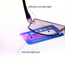 Load image into Gallery viewer, Men Women Rimless Reading Glasses Anti-blue Light Bifocal Far and Near Magnifying Glasses Reading Glasses 0~400