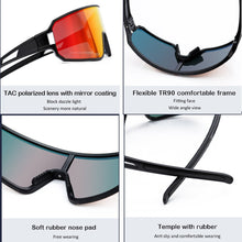 Carica l&#39;immagine nel visualizzatore di Gallery, Men Women Road Bike Cycling Sunglasses Outdoor Sport Running Bicycle Riding Eyewear  Racing Goggle Polarized UV400