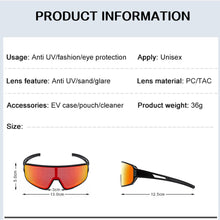Carica l&#39;immagine nel visualizzatore di Gallery, Men Women Road Bike Cycling Sunglasses Outdoor Sport Running Bicycle Riding Eyewear  Racing Goggle Polarized UV400