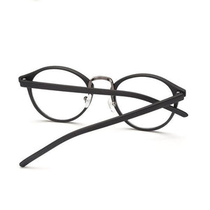 Men Women Round Myopia Glasses With Degree Retro Plastic Frame Prescription Eyeglasses Diopter 0 -1.0 -1.5 -2.0 -2.5 To -6.0