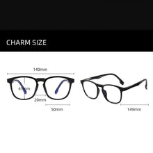 Load image into Gallery viewer, Men Women Square Anti-blue Light TR90 Optical Glasses With Magnetic Clip On Anti-glare Polarized UV400 Outdoor Sunglasses 95916