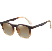 Load image into Gallery viewer, Men Women Square Anti-blue Light TR90 Optical Glasses With Magnetic Clip On Anti-glare Polarized UV400 Outdoor Sunglasses 95916