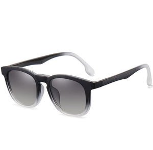Men Women Square Anti-blue Light TR90 Optical Glasses With Magnetic Clip On Anti-glare Polarized UV400 Outdoor Sunglasses 95916