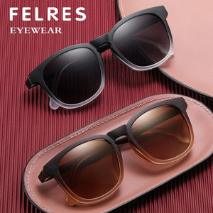 Men Women Square Anti-blue Light TR90 Optical Glasses With Magnetic Clip On Anti-glare Polarized UV400 Outdoor Sunglasses 95916