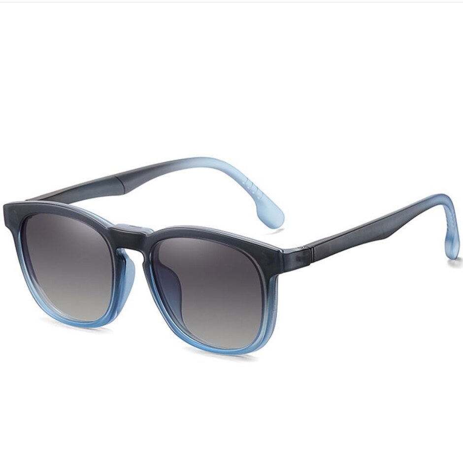 Men Women Square Anti-blue Light TR90 Optical Glasses With Magnetic Clip On Anti-glare Polarized UV400 Outdoor Sunglasses 95916