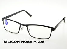 Load image into Gallery viewer, Men Women Square Black Screwless Reading Glasses +1 +1.5 +2 +2.5 +3 +3.5 +4