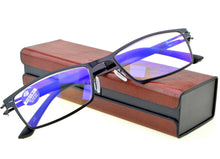 Load image into Gallery viewer, Men Women Square Black Screwless Reading Glasses +1 +1.5 +2 +2.5 +3 +3.5 +4