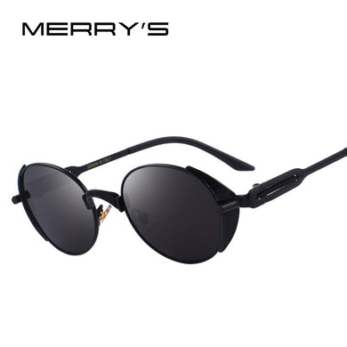 Men/Women Steampunk Vintage Sunglasses Brand Design Sunglasses UV400 Protection S'6166