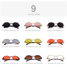Load image into Gallery viewer, Men/Women Steampunk Vintage Sunglasses Brand Design Sunglasses UV400 Protection S'6166