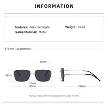 Carica l&#39;immagine nel visualizzatore di Gallery, Uomo Donna Occhiali da sole Classici fotocromatici polarizzati UV400 Lente gialla Driver Guida notturna Occhiali sportivi da uomo 115