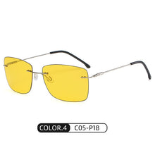 Carica l&#39;immagine nel visualizzatore di Gallery, Uomo Donna Occhiali da sole Classici fotocromatici polarizzati UV400 Lente gialla Driver Guida notturna Occhiali sportivi da uomo 115