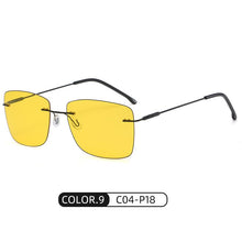 Carica l&#39;immagine nel visualizzatore di Gallery, Uomo Donna Occhiali da sole Classici fotocromatici polarizzati UV400 Lente gialla Driver Guida notturna Occhiali sportivi da uomo 115