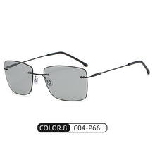Carica l&#39;immagine nel visualizzatore di Gallery, Uomo Donna Occhiali da sole Classici fotocromatici polarizzati UV400 Lente gialla Driver Guida notturna Occhiali sportivi da uomo 115