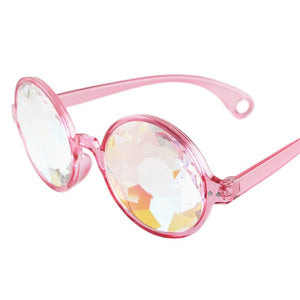 Men Women Sunglasses Kaleidoscope Glasses Rave Festival Holographic Glasses Retro Party Cosplay Goggle Futuristic Eyewear 2023