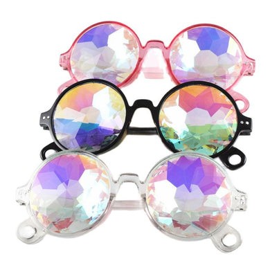 Men Women Sunglasses Kaleidoscope Glasses Rave Festival Holographic Glasses Retro Party Cosplay Goggle Futuristic Eyewear 2023