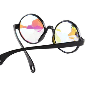 Men Women Sunglasses Kaleidoscope Glasses Rave Festival Holographic Glasses Retro Party Cosplay Goggle Futuristic Eyewear 2023