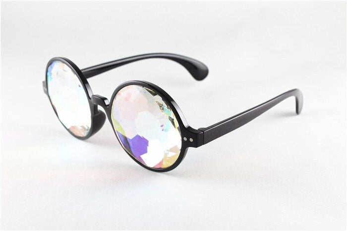 Men Women Sunglasses Kaleidoscope Glasses Rave Festival Holographic Glasses Retro Party Cosplay Goggle Futuristic Eyewear 2023