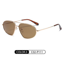 Load image into Gallery viewer, Men Women Sunglasses Retro Vintage Alloy Polarized UV400 Lens Cat Eye Eyeglasses Ladies Eyewear For Male/Female W121