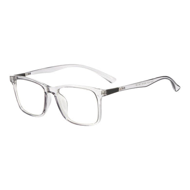 Men Women Transparent Rectangular Plastic Eyeglasses Lightweight TR90 Prescription Glasses Frame For Myopia Reading Lenses