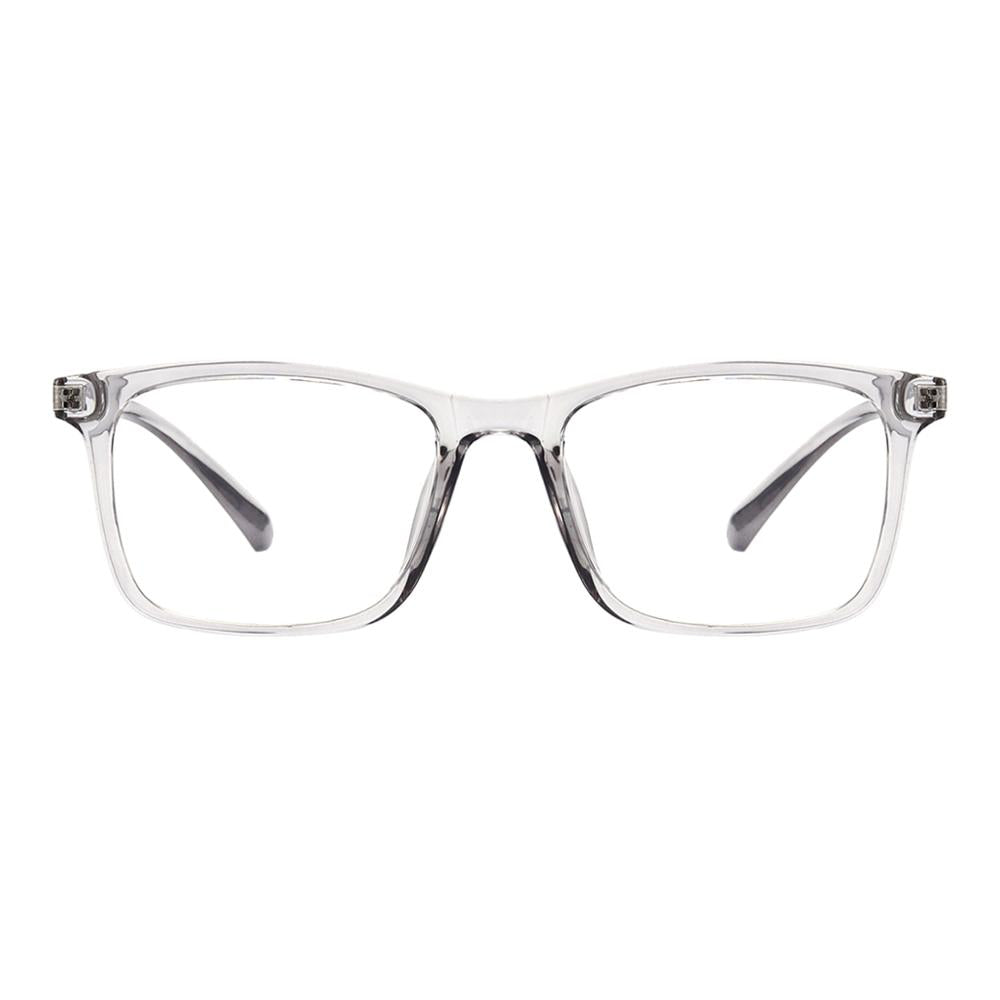 Men Women Transparent Rectangular Plastic Eyeglasses Lightweight TR90 ...