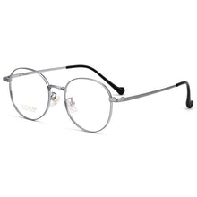 Load image into Gallery viewer, Men Women Ultra Light Retro Round Pure Titanium Full-Frame Glasses Frame β Titanium Wide-Side Myopia Optical Glasses Frame T3933