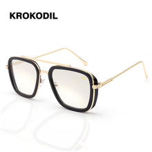 Load image into Gallery viewer, Men Women Vintage Steampunk Sunglasses Brand DesignerTony Stark Iron Man Goggles Retro Windproof Steam Punk Sun Glasses UV400