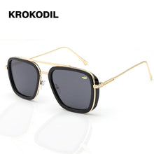 Load image into Gallery viewer, Men Women Vintage Steampunk Sunglasses Brand DesignerTony Stark Iron Man Goggles Retro Windproof Steam Punk Sun Glasses UV400