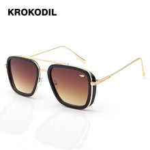 Load image into Gallery viewer, Men Women Vintage Steampunk Sunglasses Brand DesignerTony Stark Iron Man Goggles Retro Windproof Steam Punk Sun Glasses UV400