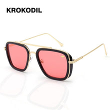 Load image into Gallery viewer, Men Women Vintage Steampunk Sunglasses Brand DesignerTony Stark Iron Man Goggles Retro Windproof Steam Punk Sun Glasses UV400