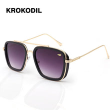 Load image into Gallery viewer, Men Women Vintage Steampunk Sunglasses Brand DesignerTony Stark Iron Man Goggles Retro Windproof Steam Punk Sun Glasses UV400