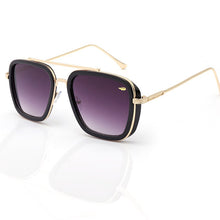 Load image into Gallery viewer, Men Women Vintage Steampunk Sunglasses Brand DesignerTony Stark Iron Man Goggles Retro Windproof Steam Punk Sun Glasses UV400
