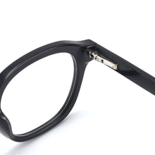 Carica l&#39;immagine nel visualizzatore di Gallery, Men and Women Acetate Full Rim Optical Glasses Frame Round With Spring Hinge For Myopia Prescription Lenses