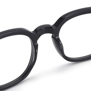 Men and Women Acetate Full Rim Optical Glasses Frame Round With Spring Hinge For Myopia Prescription Lenses