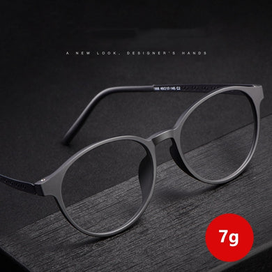 Men and Women Comfortable Round Frame Retro Glasses Frame Pure Titanium Spectacle Frame Optical Prescription Glasses 8868T