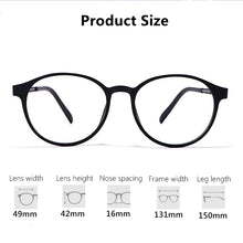Load image into Gallery viewer, Men and Women Comfortable Round Frame Retro Glasses Frame Pure Titanium Spectacle Frame Optical Prescription Glasses 8868T