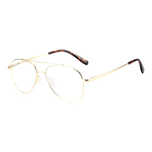 Men and Women Double Bridge Metal Full Rim Glasses Frame With Spring Hinge For Prescription Lenses Myopia Reading Lenses