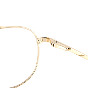 Men and Women Double Bridge Metal Full Rim Glasses Frame With Spring Hinge For Prescription Lenses Myopia Reading Lenses