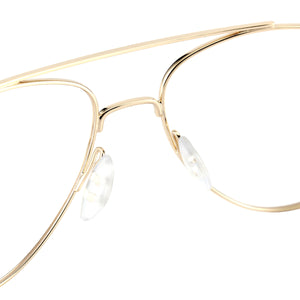 Men and Women Double Bridge Metal Full Rim Glasses Frame With Spring Hinge For Prescription Lenses Myopia Reading Lenses