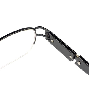 Men and Women Eyeglasses Metal Half Rim Oval Large Glasses Frame For Optical Lenses Myopia Reading Progressive Prescription Lens