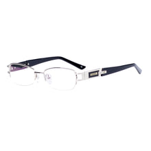 Carica l&#39;immagine nel visualizzatore di Gallery, Men and Women Eyeglasses Metal Half Rim Oval Large Glasses Frame For Optical Lenses Myopia Reading Progressive Prescription Lens