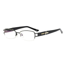 Carica l&#39;immagine nel visualizzatore di Gallery, Men and Women Eyeglasses Metal Half Rim Oval Large Glasses Frame For Optical Lenses Myopia Reading Progressive Prescription Lens