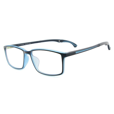 Men and Women Lightweight TR90 Spectacles Rectangular Sport Eyewear Frame With Anti Slip Holder For Multifocal Myopia Lenses