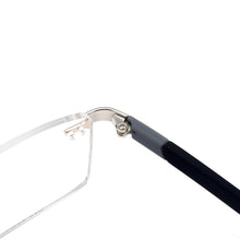 Carica l&#39;immagine nel visualizzatore di Gallery, Men and Women Metal Rimless Eyeglasses Rectangular Glasses Frame For Myopia Reading Prescription Lenses