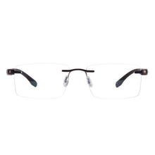 Carica l&#39;immagine nel visualizzatore di Gallery, Men and Women Metal Rimless Eyeglasses Rectangular Glasses Frame For Myopia Reading Prescription Lenses