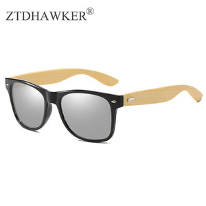 Men and Women Polarized Sunglasses Glasses Bamboo Eyeglasses Driving Mirror Colorful Film Series
