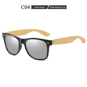 Men and Women Polarized Sunglasses Glasses Bamboo Eyeglasses Driving Mirror Colorful Film Series