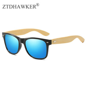 Men and Women Polarized Sunglasses Glasses Bamboo Eyeglasses Driving Mirror Colorful Film Series